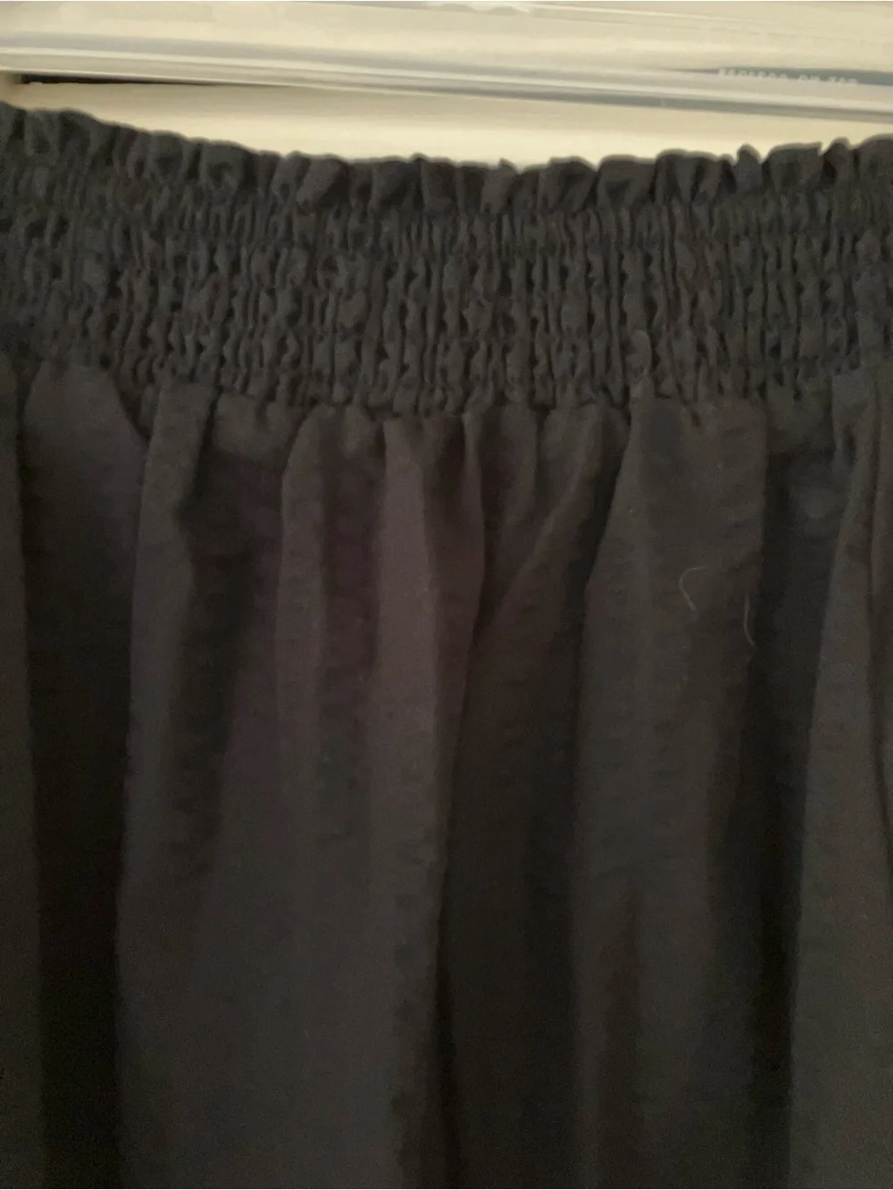 Torrid Size 1 (14-16) Seer Sucker Black Smocked Midi Two-Piece Skirt / Top Set - Picture 11 of 14